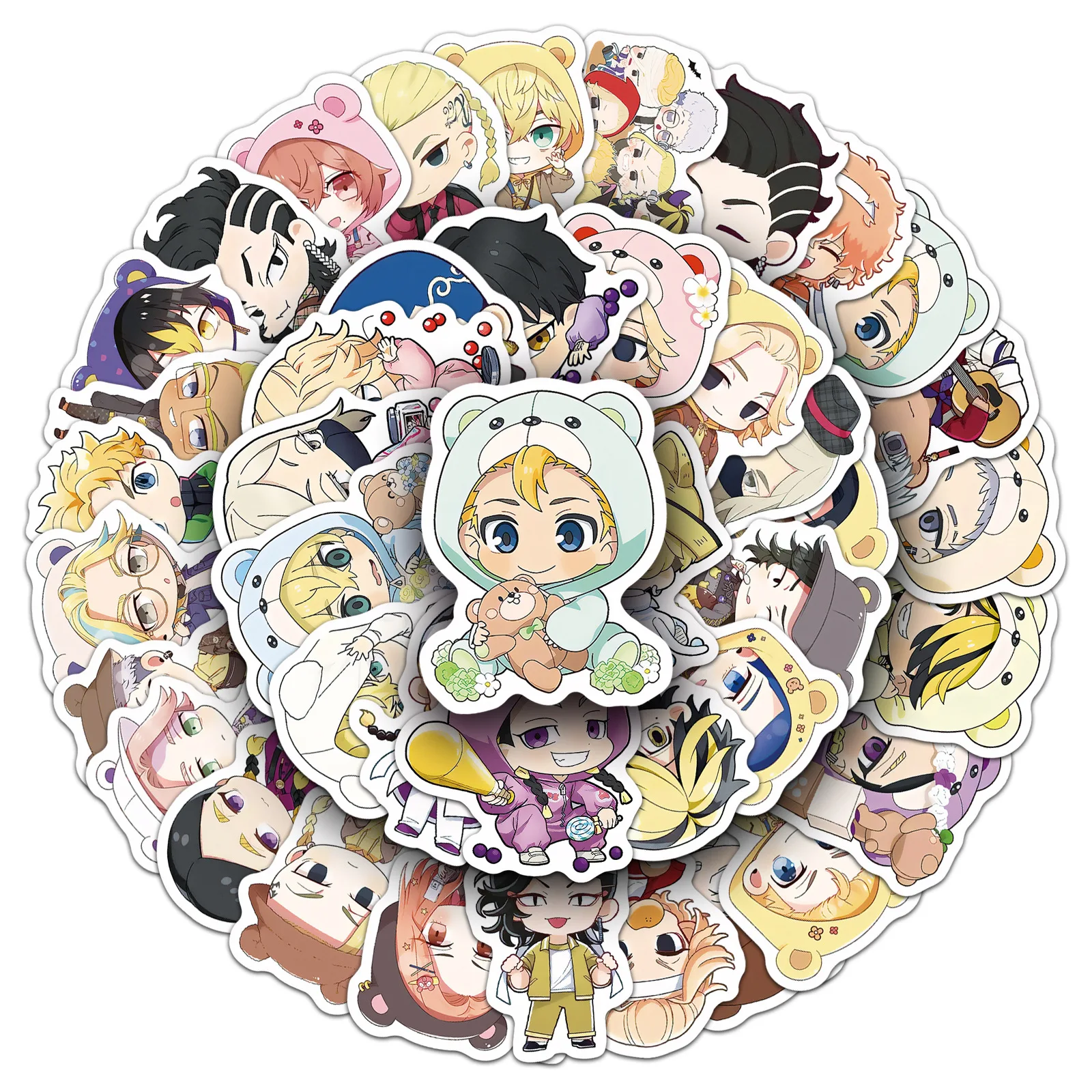 10/30/50PCS อะนิเมะโตเกียวรีเวนเจอร์ Q Edition น่ารักดูเดิลสติกเกอร์รูปลอกของเล่นเด็กถ้วยน้ำกล่องดินสอกีตาร์ DIY สติกเกอร์