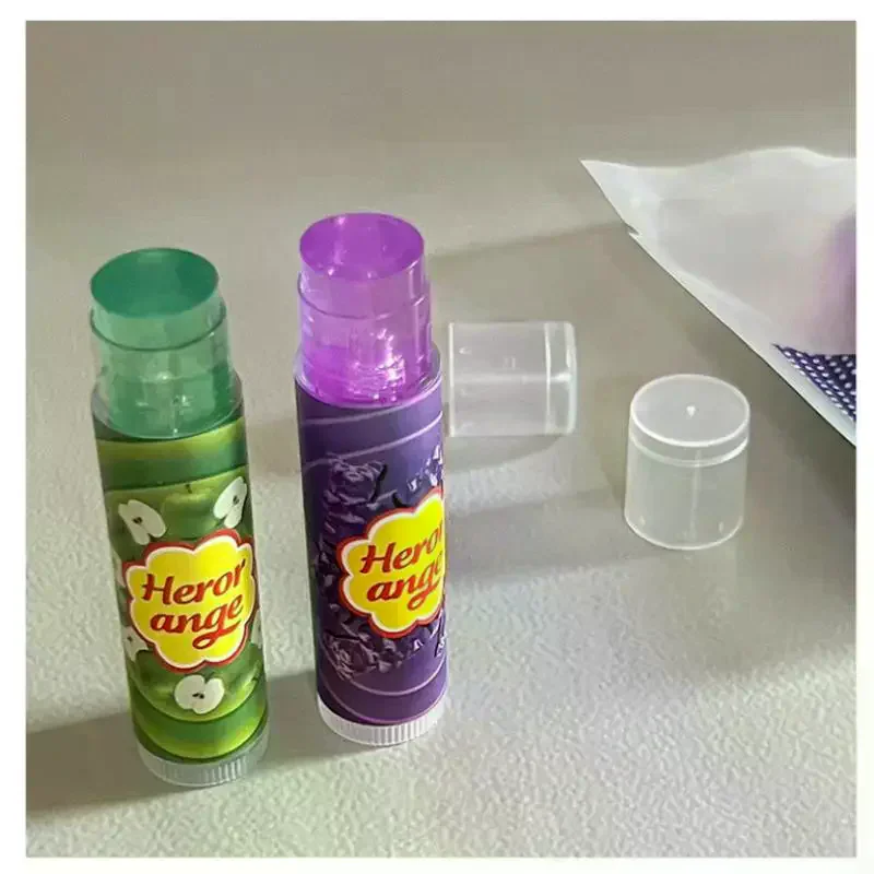 HERORANGE-bálsamo labial de frutas, mascarilla hidratante transparente para imprimación de labios, lápiz labial teñido de gelatina, aclara las líneas, cuidado de los labios regordetes, cosméticos de maquillaje