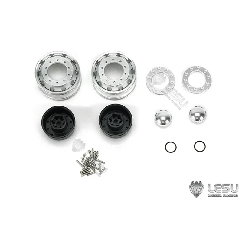 RC 1/14 LESU Metall-Radnabenlager für Tamiya Traktor-LKW für SCANIA MAN VOLVO BENZ Kipper-LKW DIY-Teile – Detail 5