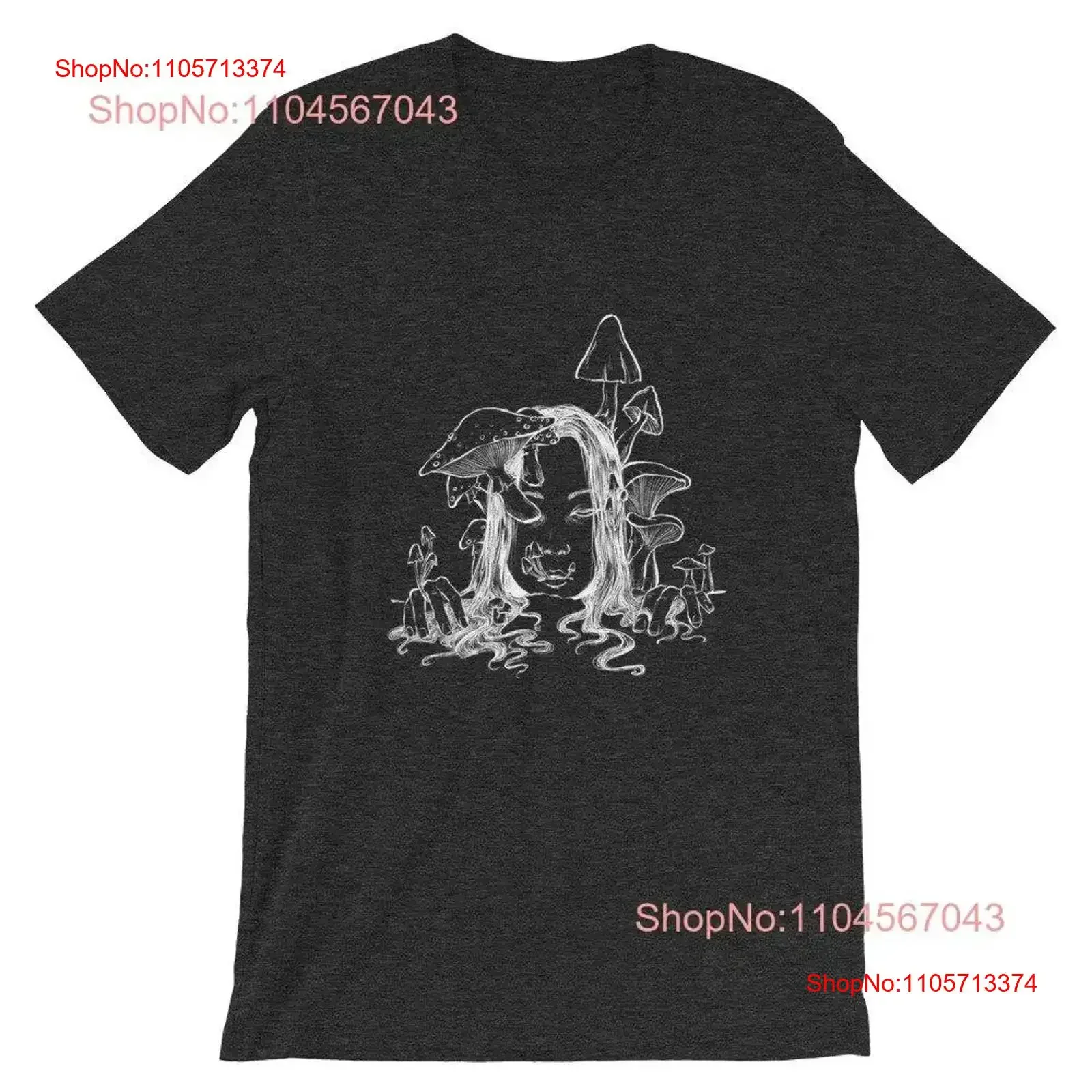 Spore radic Mushroom Illustration T Shirt vintage Washed Casual Stylish Top For Everyday Wear Breathable designer clothes homme