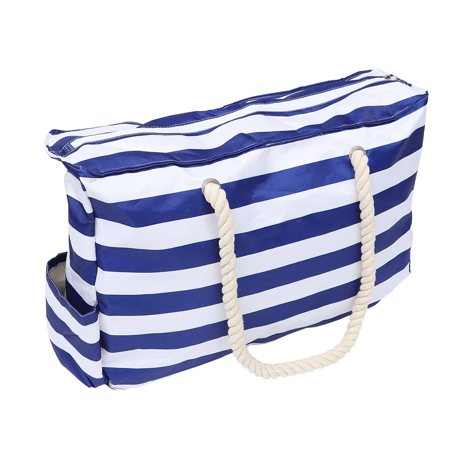 1Pcs Waterproof Beach Bag Large Canvas Beach Tote Extra Large Travel Pouch for Outdoor Swimming Gym Yoga Picnic Shopping Blue