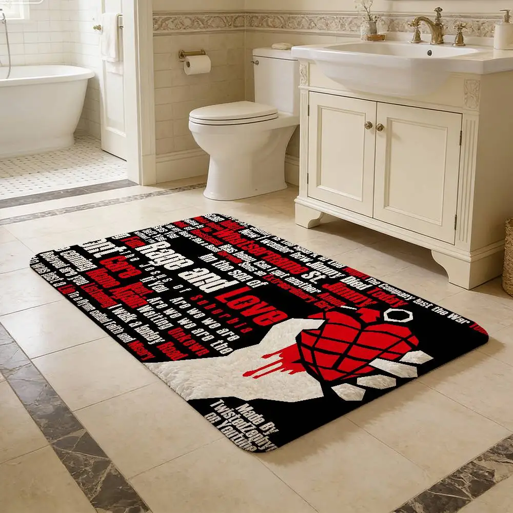 G-Green Day Hallway Carpet Non-Slip Laundry Room Mat Laundry Decor Balcony Child Living Room Bedside Area Rugs