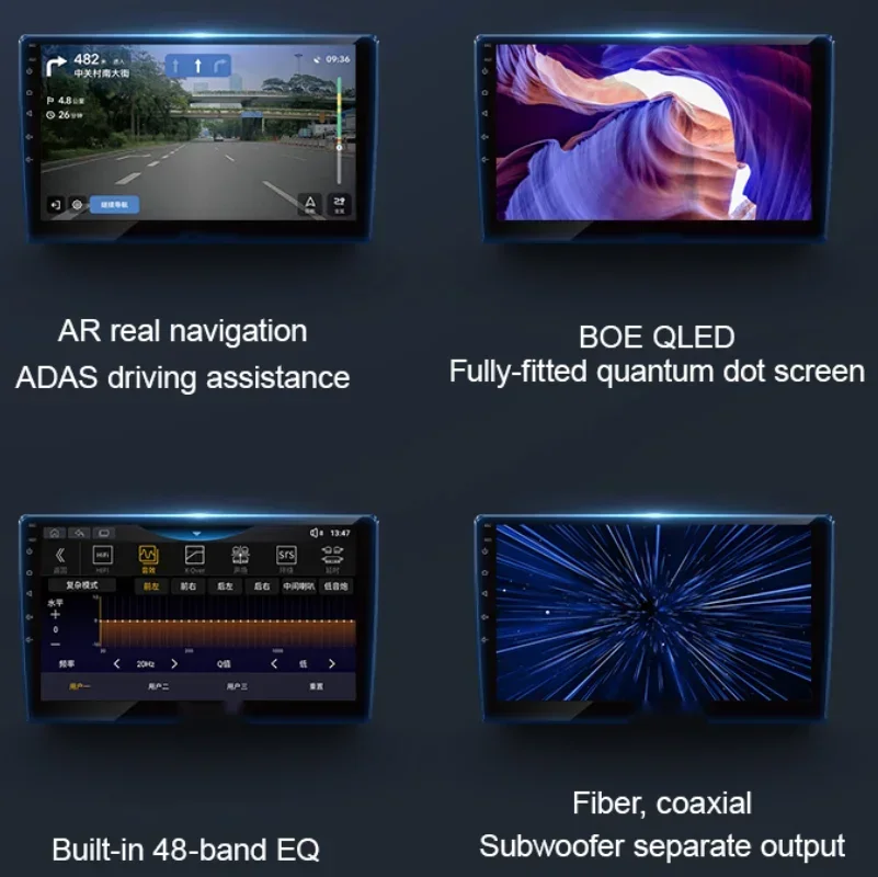 12.8" Android 9.0 System 100 Degree Rotating Screen Multimedia Navigator For Universal Machine 4+32