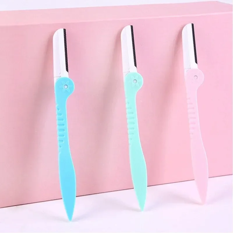 

Safe Folding Ladies Eyebrow Trimmer Blade Shaver Anti-Scratch Razor 1/3pcs Makeup Tools Face Razor for Women