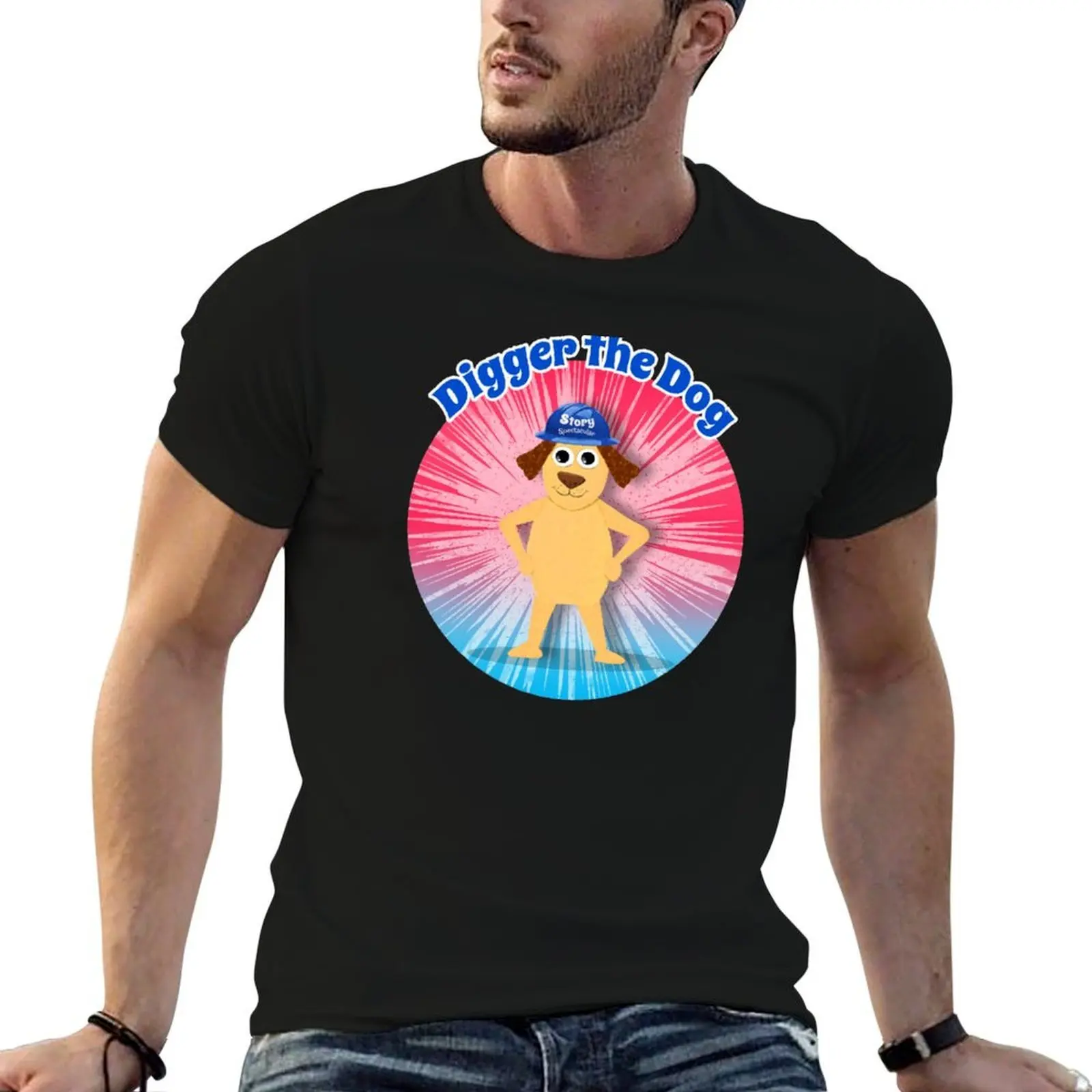Digger the Dog Story Spectacular Podcast Kids by Storytacular T-Shirt anime essential t shirt big and tall t shirts for men