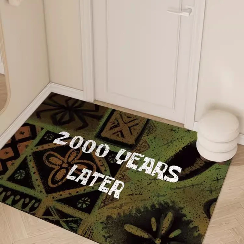 Cuttable PVC Letters Welcome Doormat Funny Message House Entrance Mat Rug Carpet Anti Dust Door Floor Pad Outdoor Home Decor