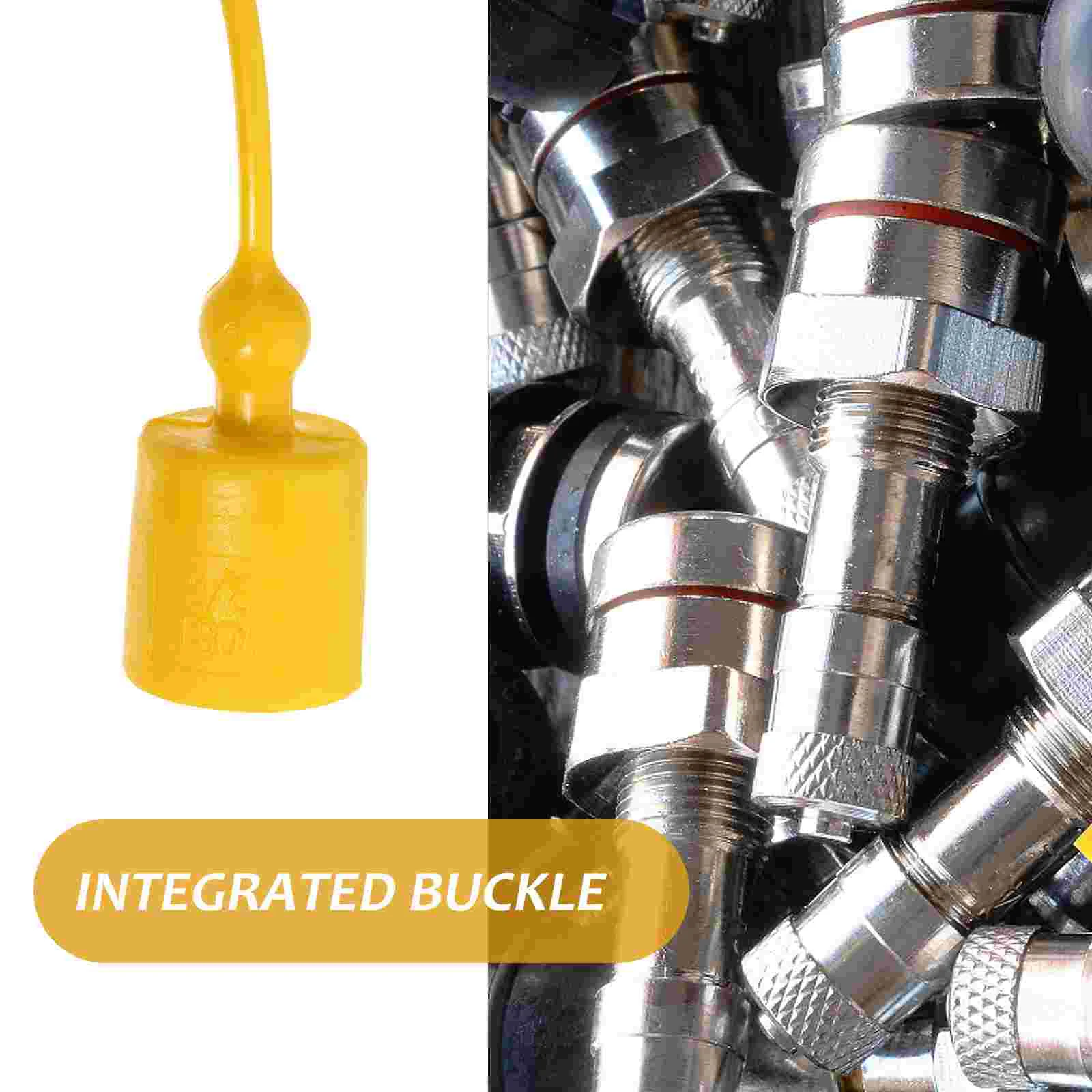 8pcs ISO7241A Hydraulic Quick Coupling Dust Caps 1 2inch Yellow Red AntiDust Fittings Hydraulic Parts