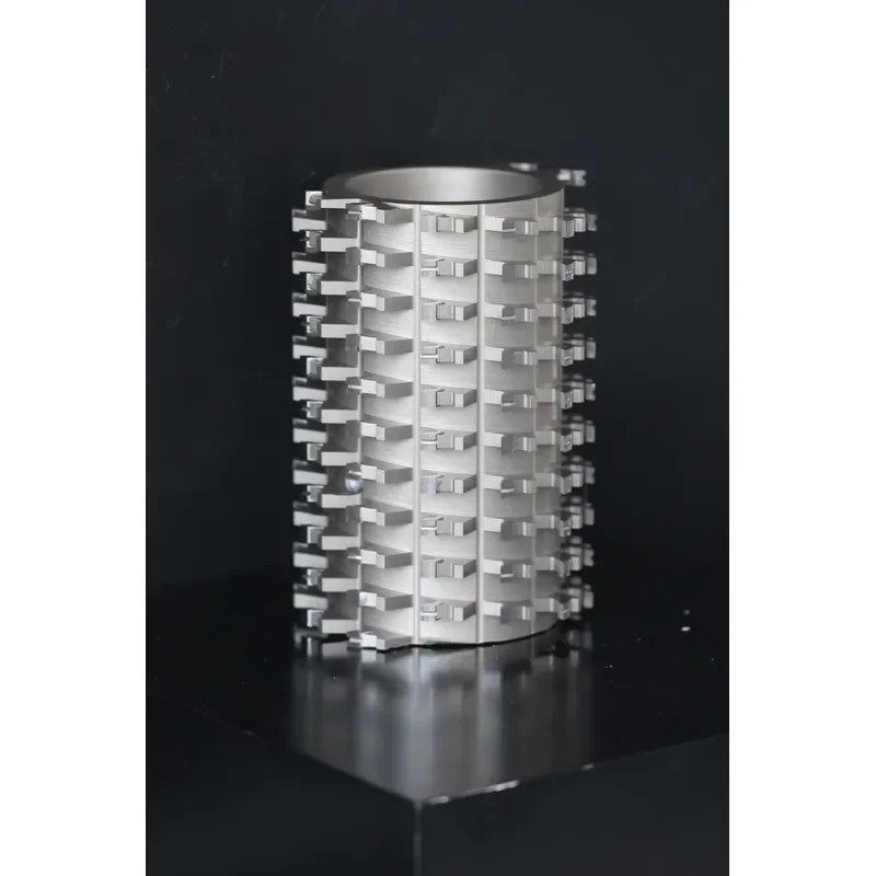 Helical Spiral Cutter Head / Knife Roller | Replaceable PCD Inserts for Four-Side Moulder IP65 Industrial Grade 31-Year