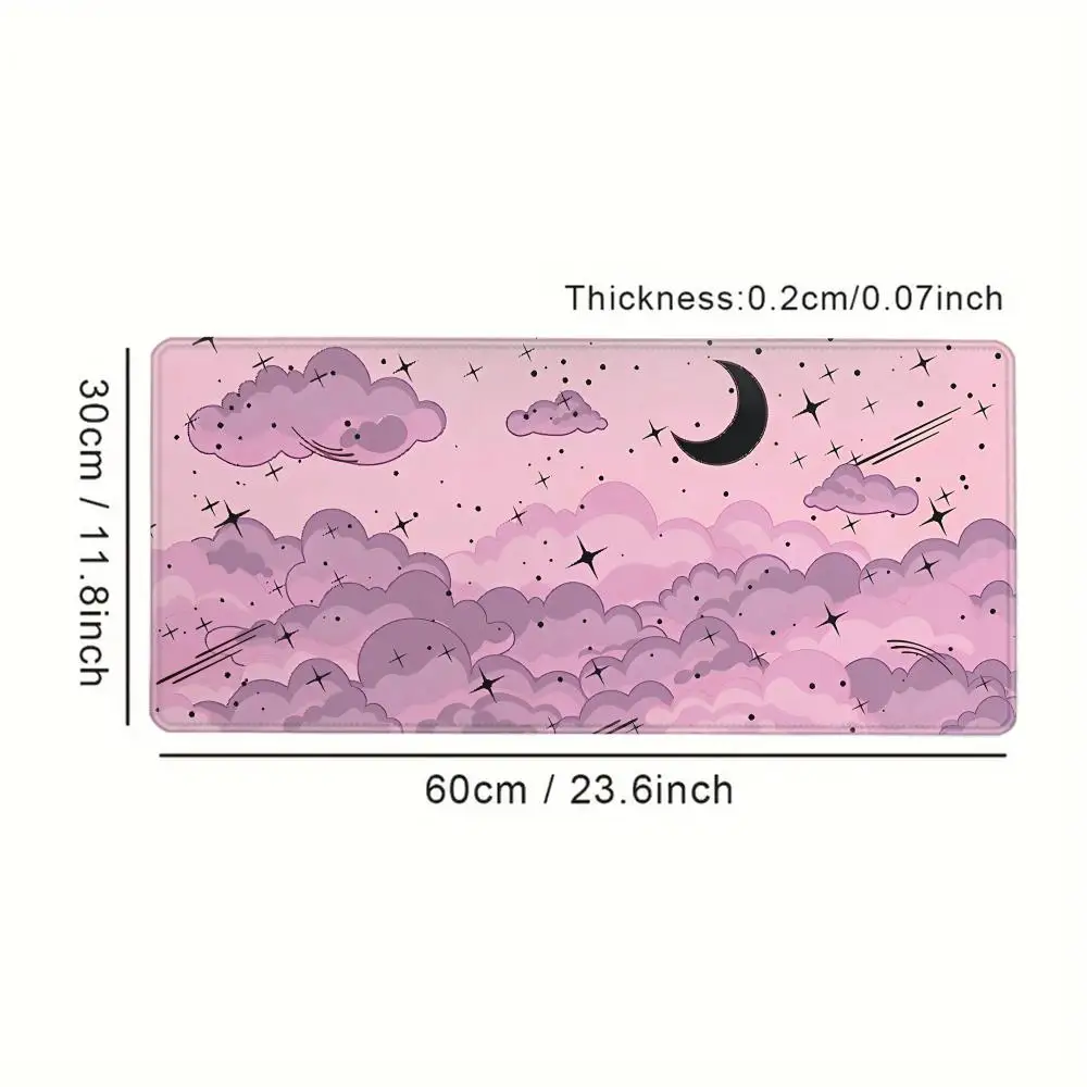 Pink Purple Clouds Mouse Pad Large Computer Office Game Table Mat XXL Rubber Anti-slip Gaming Keyboard Mousepad Long Desk Pads