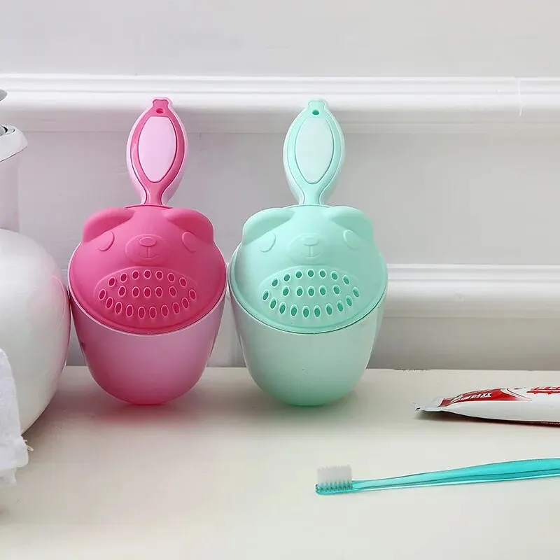 Baby Bath Caps Toddler Shampoo Cup Children Bathing Bailer Kids Shower Spoons Child Washing Hair Cup Protect Baby Eye Bath Tool