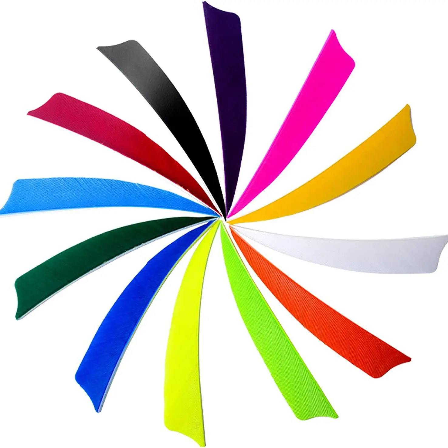 

3/4/5'' Turkey Feather Fletching Archery Real Feather Arrow Feathers Vanes with Shield Cut for Hunting Targeting Arrow (50 Pack)