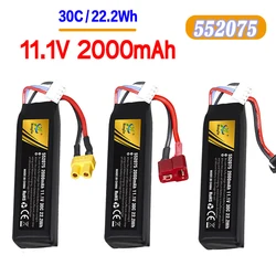 552075 bateria Lipo 11.1V 2000mah bateria do pistoletu miękki pocisk 30C T/SM/XT30 do pistoletu pneumatycznego Airsoft zabawka elektryczna część pistolety na wodę