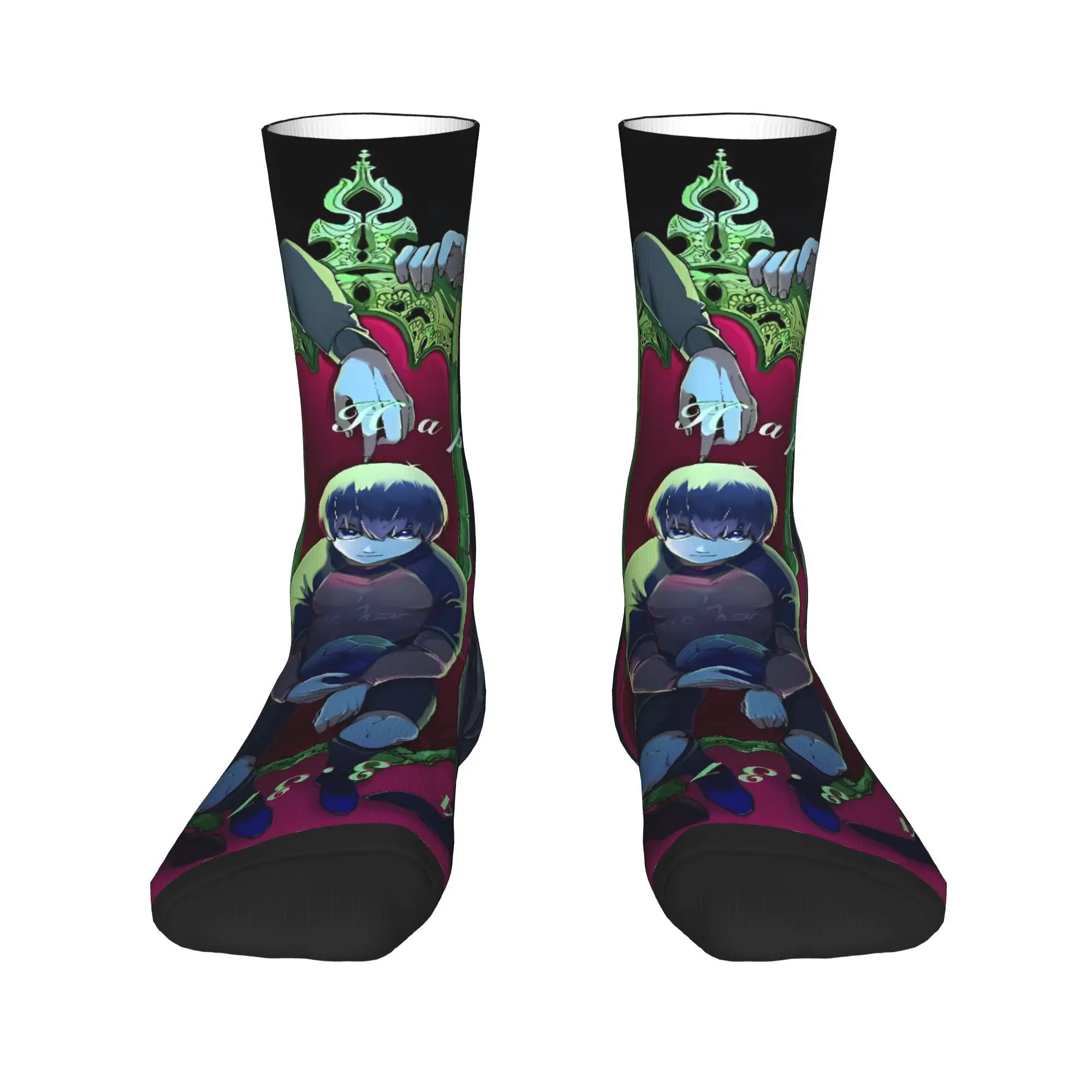 للجنسين الرجال الجوارب الأزرق قفل أنيمي جوارب عدم الانزلاق لينة تنفس الجوارب الشتاء تصميم الأزياء الجري جوارب رياضية