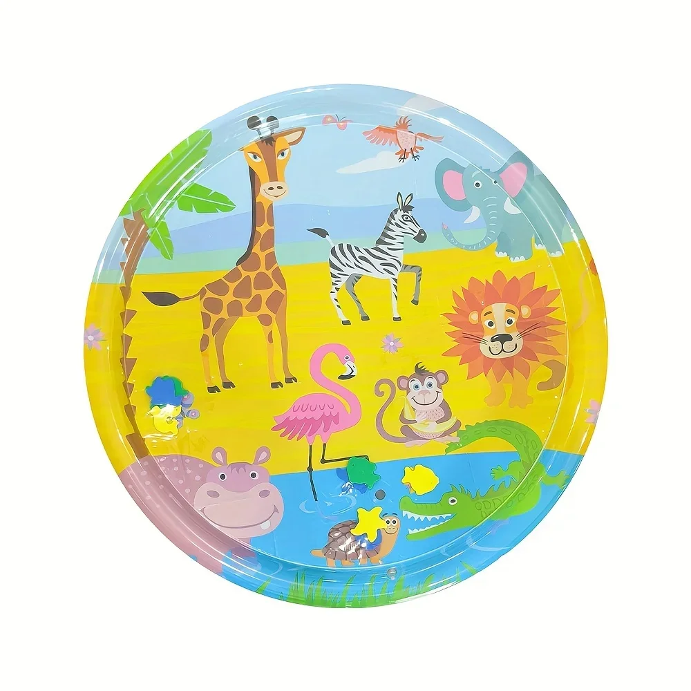 1pc Große Giraffe Aufblasbare PVC Baby Spielen Wasser Matte 90cm/35,43 zoll Kleinkind Pad Kinder Frühe Bildung aktivität Spielzeug Kissen