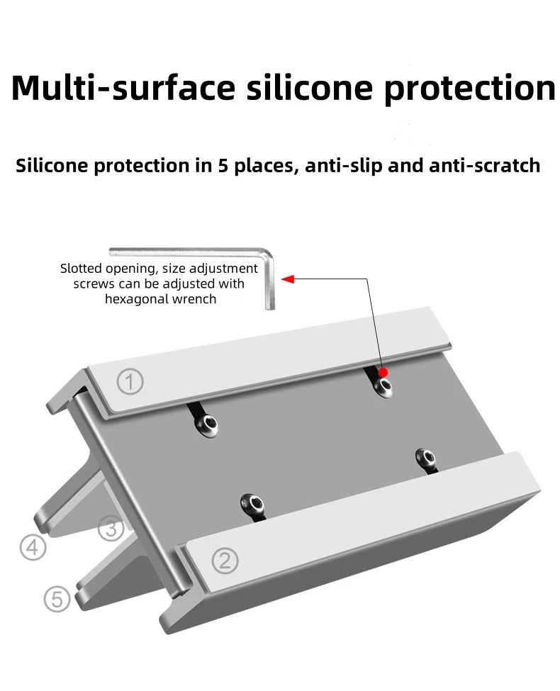 Suporte vertical para laptop monut suporte de mesa para notebook 3 slots larguras ajustáveis suporte de 18 polegadas