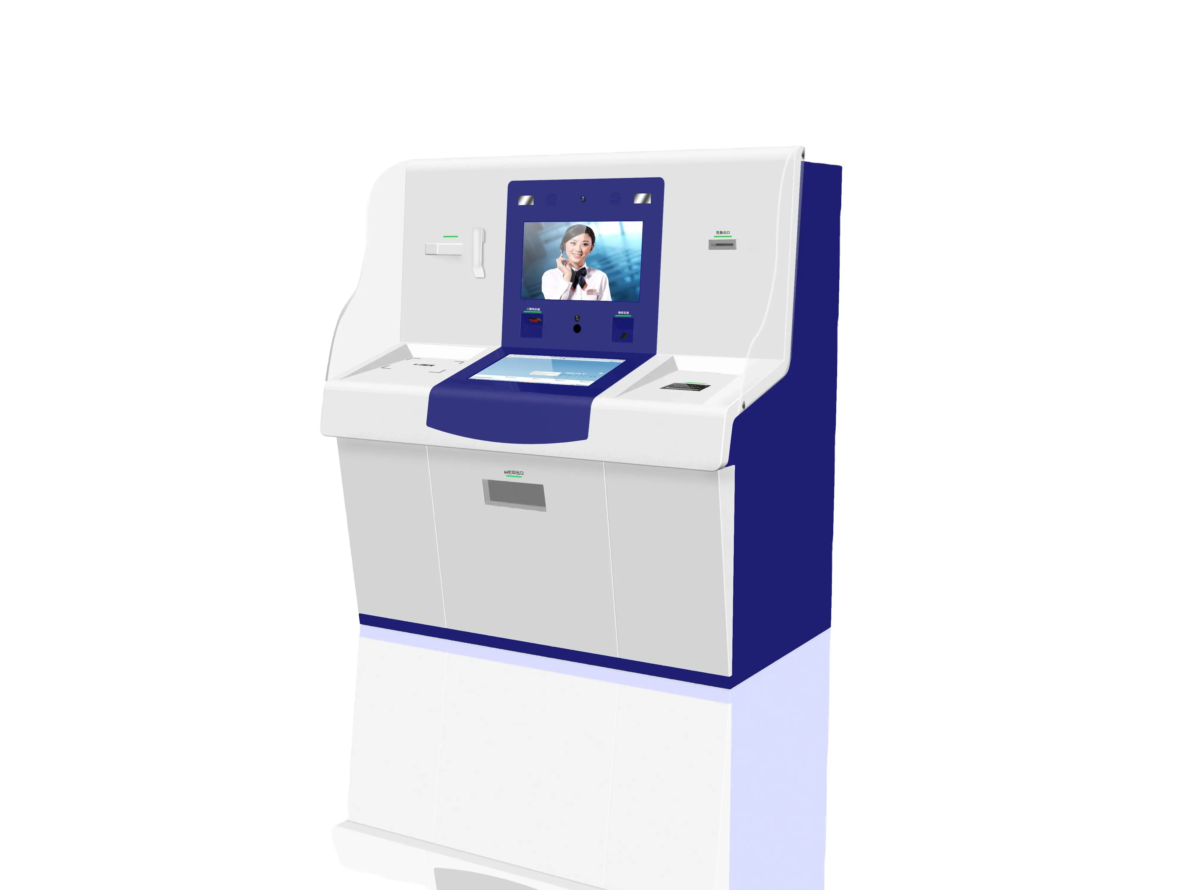 Máquina de toque inteligente interativa eletrônica personalizada de 22 polegadas Android/Windows Terminal Quiosque de pagamento de autoatendimento