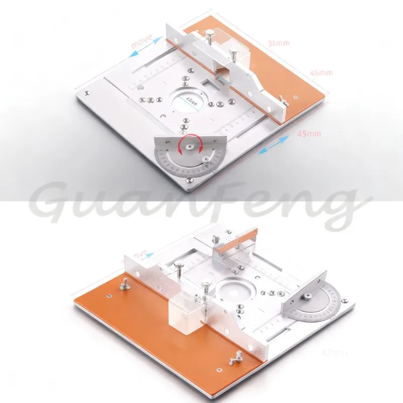 Lifting Flip‑Board Router Workbench, Multifunctional Electric Woodworking Machine for Chamfering Trimming Slotting Cutting