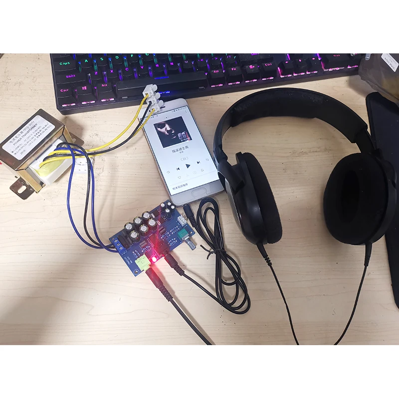 UNISIAN TPA6120A2 Headphone amplifier board TPA6120 2.0 Channels HIFI high fidelity Audio Earphone Amplifiers