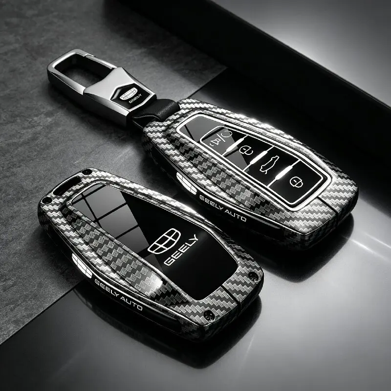 Key Fob Case For Geely Monjaro Coolray Emgrand Car Key Cover Premium Zinc Alloy Shockproof Preface Okavango Car Accessories