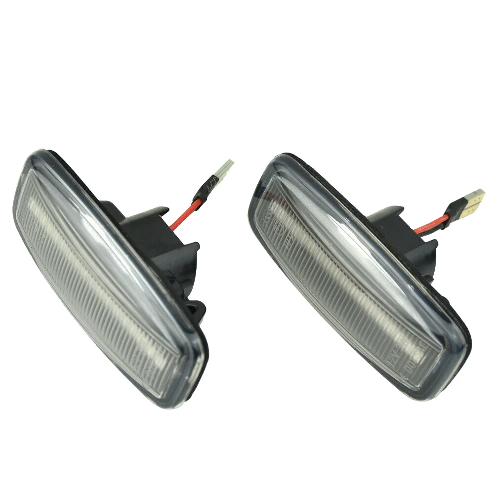 2PCS Dynamic Side Marker Turn Signal Lamp for Teana Cefiro J31 04-07 Lamp Light Clear