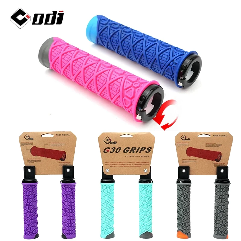 

ODI G30 MTB Ergonomic Grips | Vibration Damping Silicone Handlebar Covers for Mountain Bikes bicycle accessories