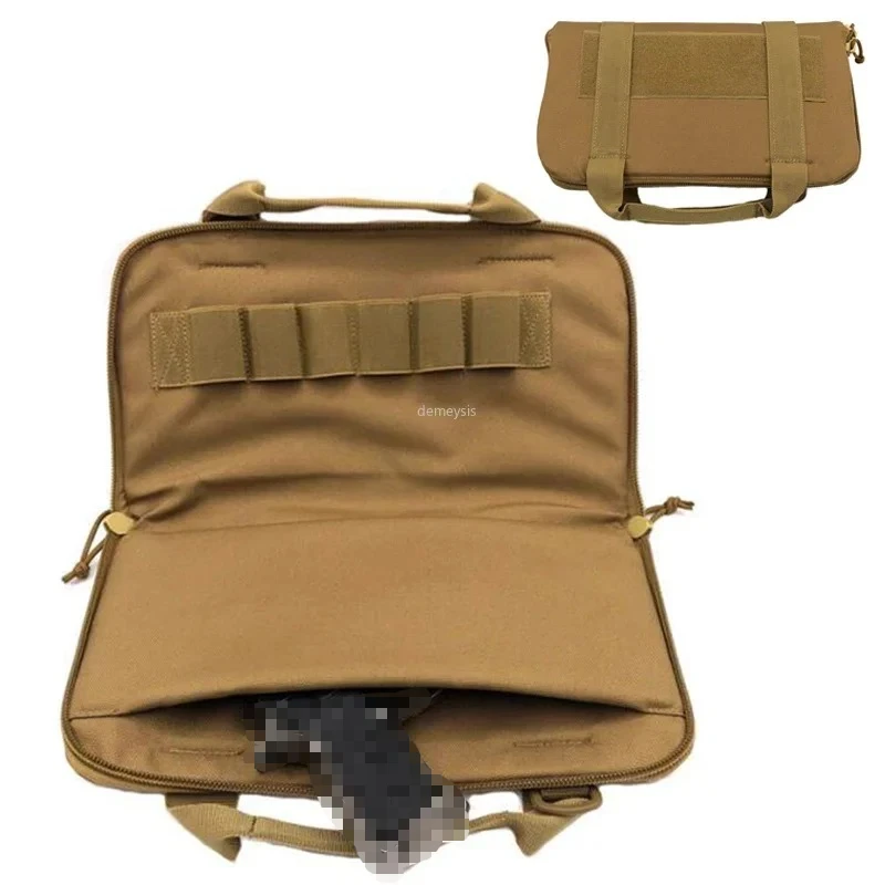 

Airsoft Handgun Carry Bag Portable Tactical Shooting Pistol Handbags Foam Padded Protection Hunting Gun Bag Accessories Pouch