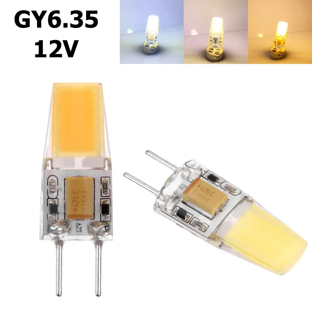 

Mini GY6.35 LED Silicone Lamp 5W Energy-saving replacement Chandelier Decorative Spotlight Lighting Cool/Warm White 12v for Home