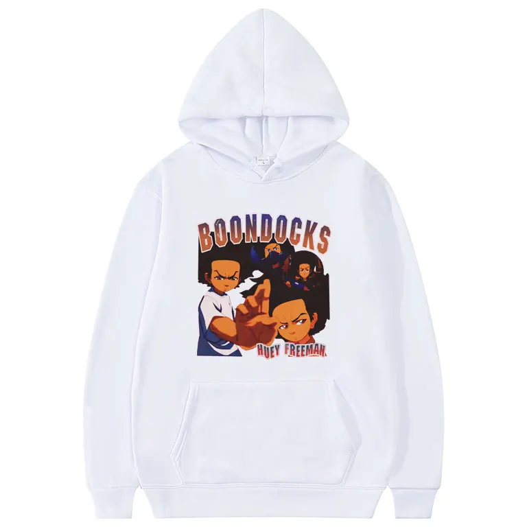 The Boondocks-Sudadera con capucha para hombre y mujer, prenda deportiva masculina de estilo Hip Hop, ropa de calle de talla europea