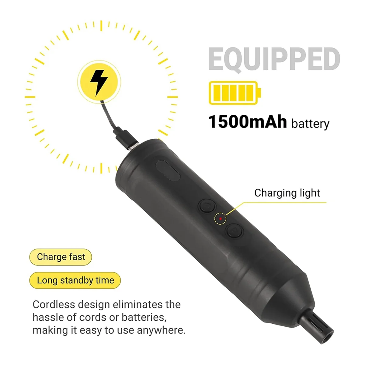 Kit miscelatore elettrico in resina epossidica senza fili-miscelatore in resina portatile ricaricabile per resina epossidica con 4 pagaie per artigianato fai da te