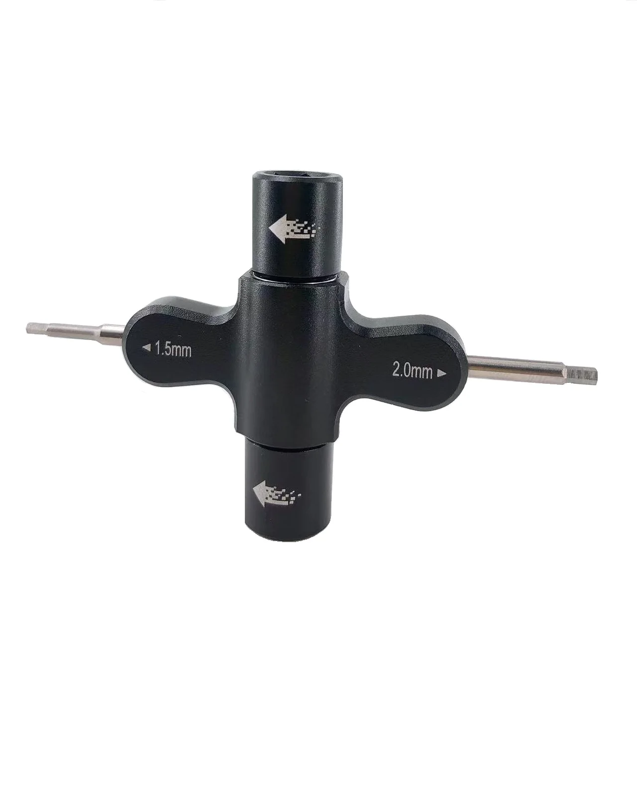 RC FPV Racing Drone Screwdriver Release Propeller Motor, Built-in One-Way Bearing Tool, M3 M5 Quad Wrench, 1.5mm, 2mm