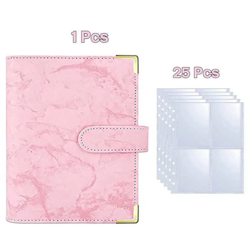A5 Idol Fotokartenhalter PU und PVC Fotoalbum Fotokarten-Sammelmappe Sammelbuch für Fotos Fotokartenzubehör