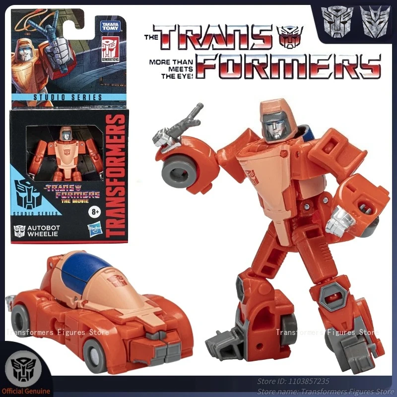 ของเล่นหุ่นยนต์ทรานส์ฟอร์เมอร์รุ่นใหม่แกะกล่อง ของแท้ รุ่น SS-Wheelie G1 จากภาพยนตร์สตูดิโอ การ์ตูน แอคชั่นฟิกเกอร์ อนิเมะ ตุ๊กตาขยับได้ ของขวัญยอดนิยม