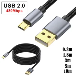 Micro USB Cable USB A to Micro Charge/Sync USB Cable Cord for Samsung Galaxy J7,S7,S6,Kindle Fire,Fire HD Tablets,PS4 Controller