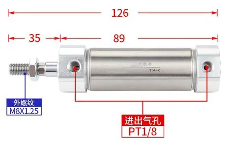 Airtac original JIS Cylinder MG Series Pneumatic Air Cylinder Mini Cylinder MG25X10 MG32X10S MG20X20S MG20X20