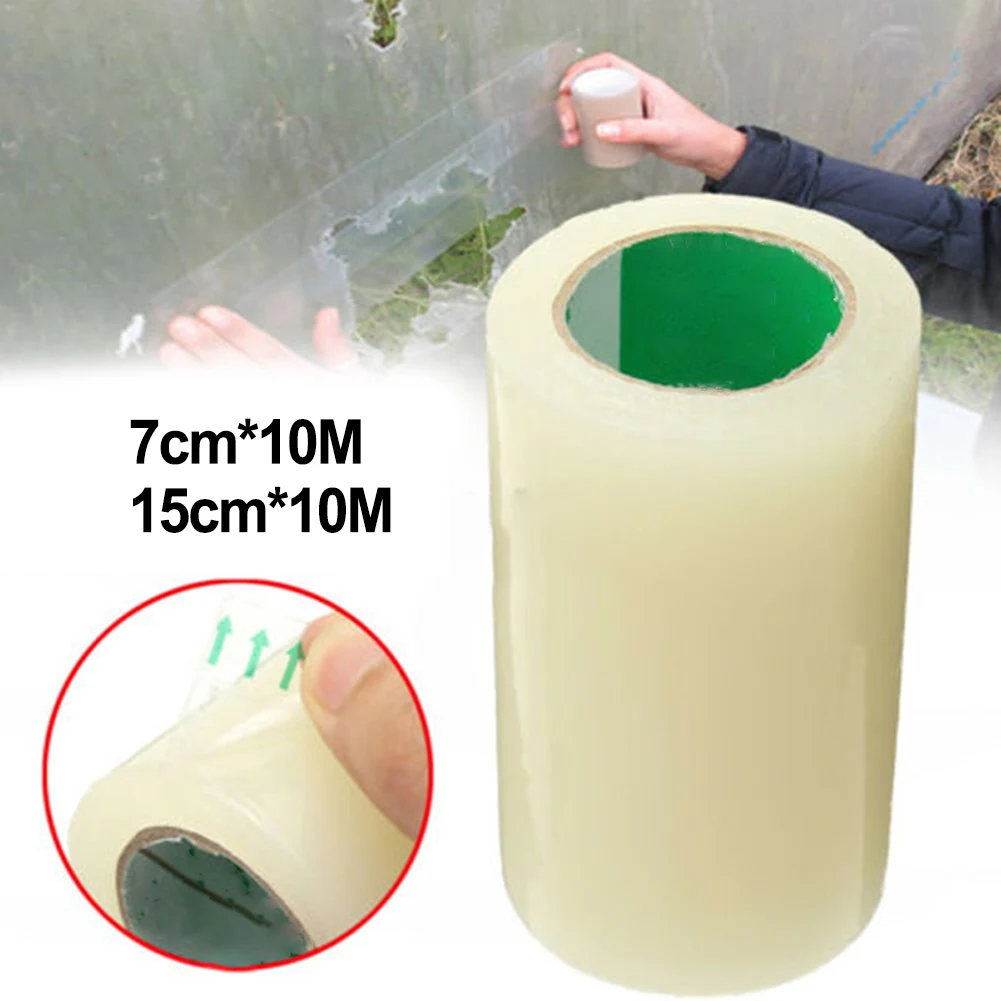 10M Film Repair Tape UV Resistant Transparent Greenhouse Repair Patch Strong Agriculture Garden Film Repair Adhesive Shed Tape