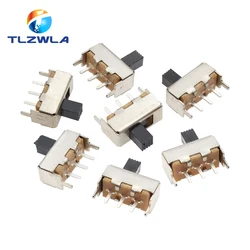 10PCS SS12F44 3Pin Switch SS-12F44G4 Single Row Vertical Toggle Switch Handle Length 4MM