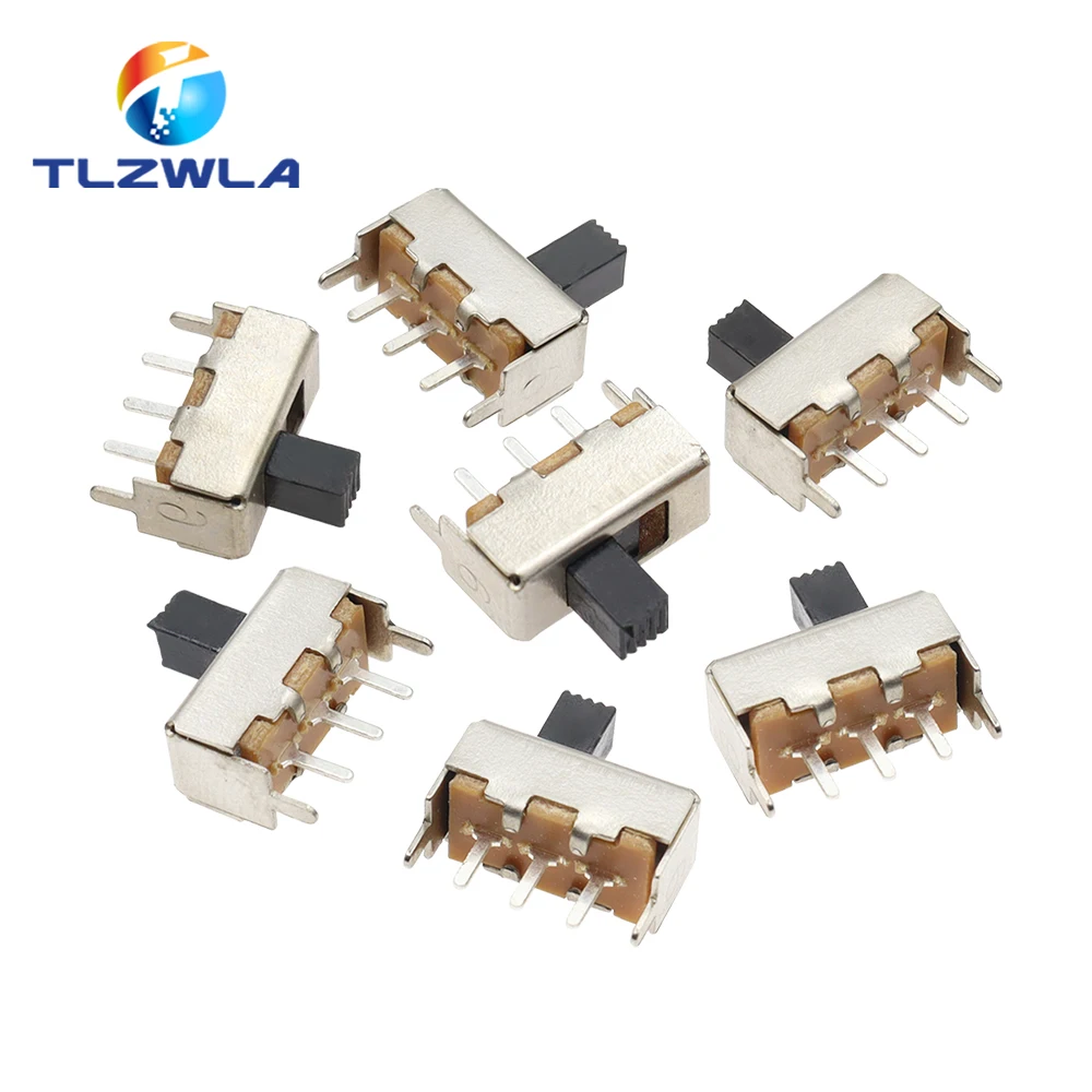 10 sztuk SS12F44 3-pinowy przełącznik SS-12F44G4 jednorzędowy pionowy przełącznik dwupozycyjny długość uchwytu 4MM
