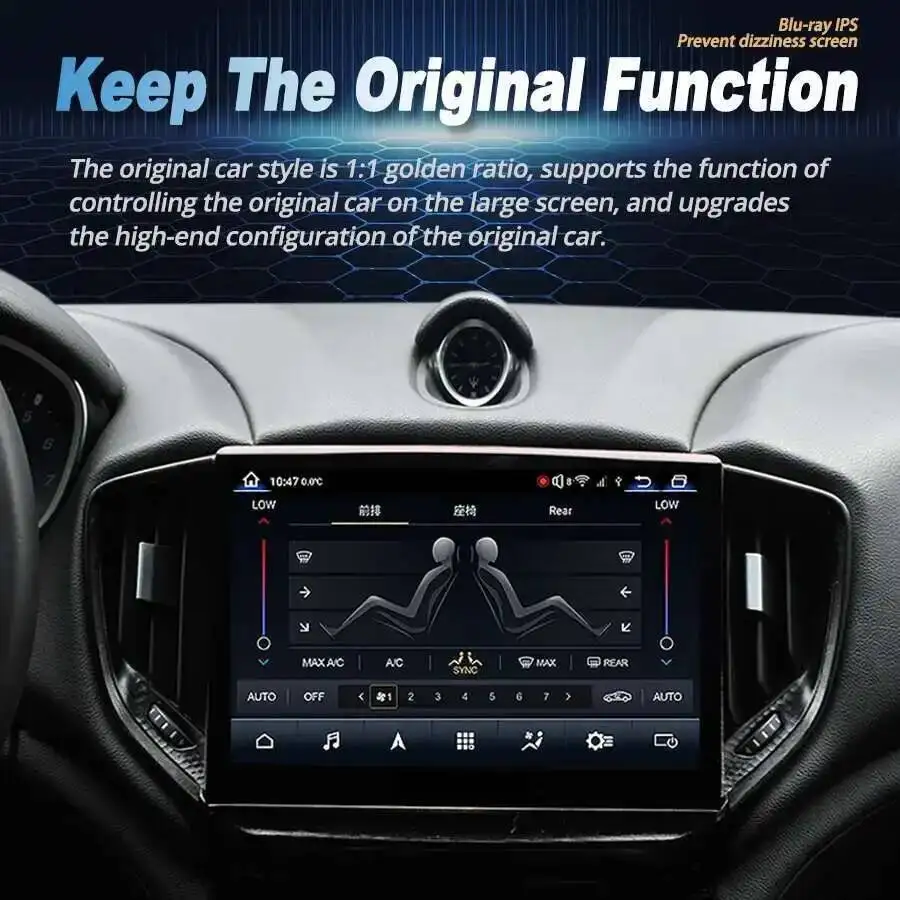 S LHD RHD Android 15 Car Multimedia Player For Maserati Ghibli 2013 -2021 8G+256G GPS Navigation Stereo Car Radio DSP Carplay HU