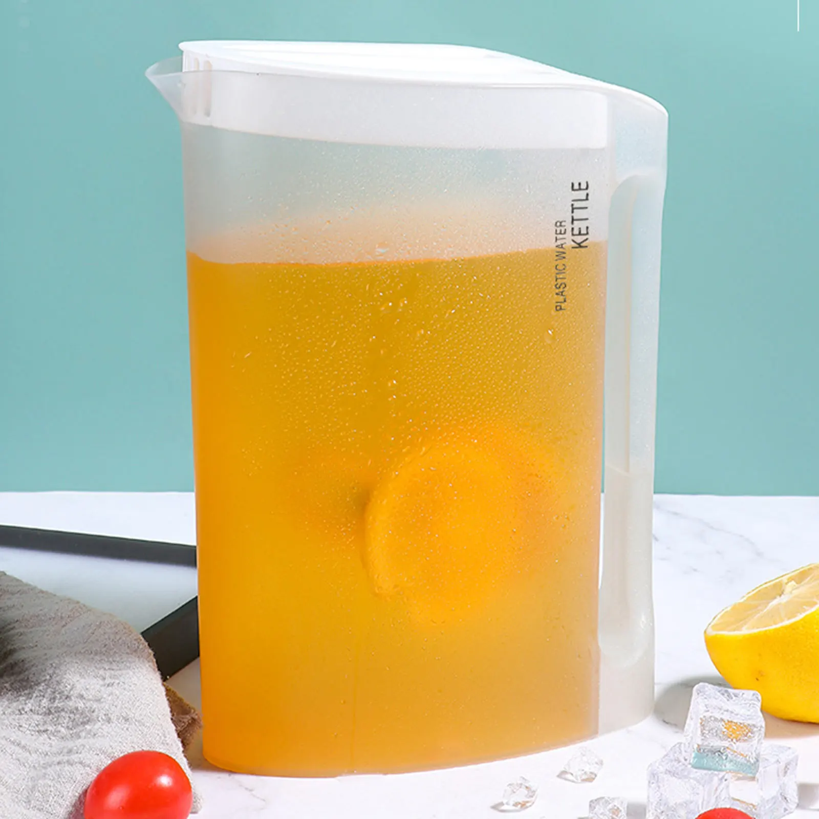 

Cold Water Pitcher Large Capacity Plastic Kettle Container Household Water Jug Home Office Grade Material