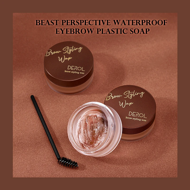 Wenkbrauw Wax Wenkbrauw Styling Wax Zeep Met Borstel Waterdichte Wenkbrauw Bevriezing Gel Vormgeven Natuurlijke Gevederde & Pluizige Wenkbrauwen Make-Up