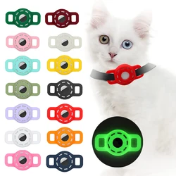 Pet Tracker Cover Airtag Hollow Silicone Protective Case Airtag Finder Dog Cat Collar Loop Compatible Airtags Pet Accessories