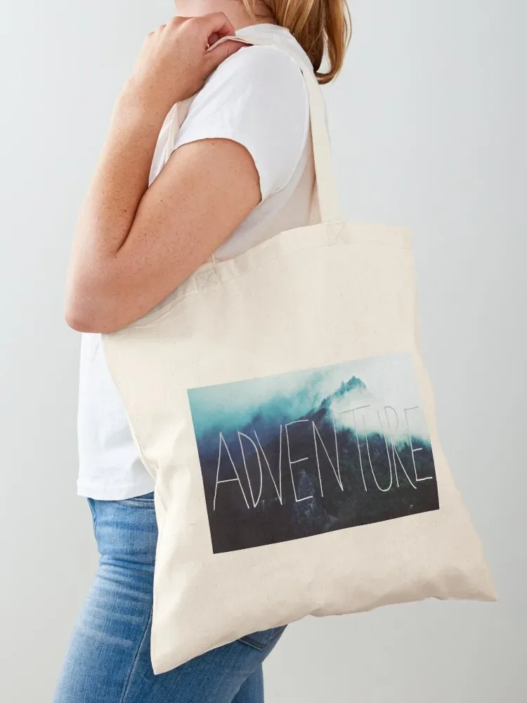 Adventure Mountain Tote Bag custom fabric bag Shopper handbag large tote bag