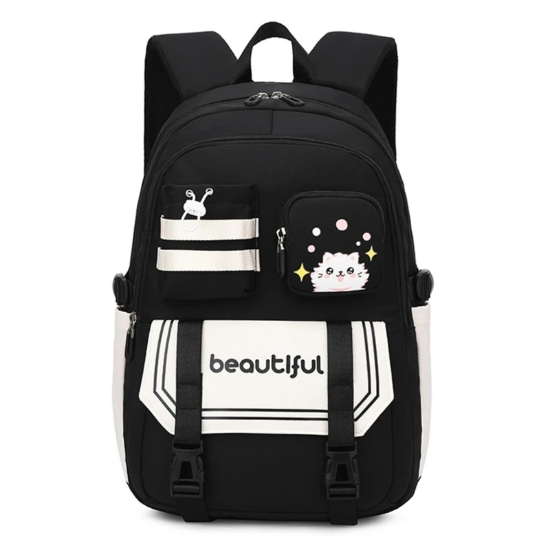 Spacious Student School Backpack Daypack Casual Rucksack Fashionable Book Bag for Girls