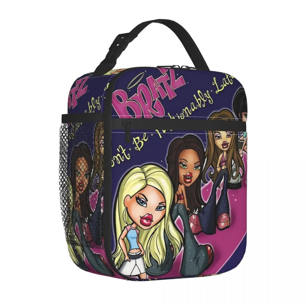 Custom Bratz Rock Angelz Lunch Bag Women Cooler Thermal Insulated Lunch Boxes for Adult Office