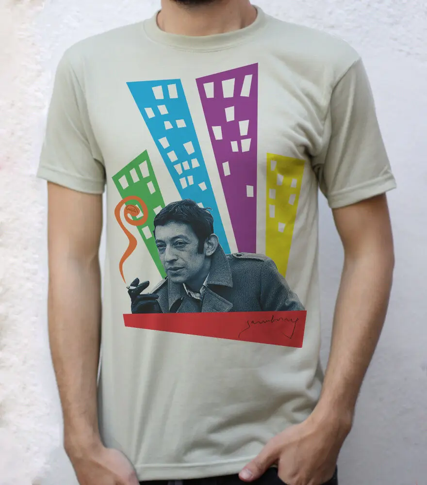 Serge Gainsbourg T shirt Design  Y2K tops Unisex Summer Short Sleeve