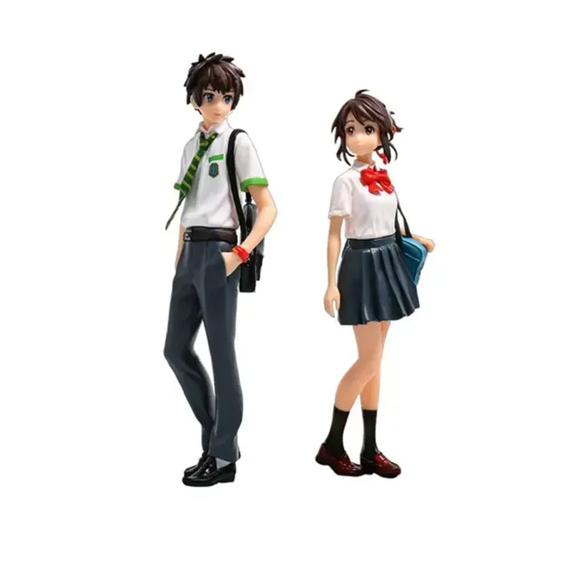 Your Name Figure Kimi No Na Wa Cute Tachibana Taki Action Figures Dolls Toy Gifts 23cm 2pcs/set