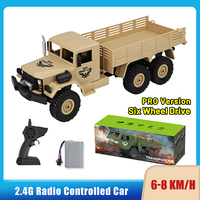 Second Generation 2.4G 6WD RC Car Off Road Remote Control Military Truck Climbing Vehicle Toys for Kids Adults Boy Birthday Gift