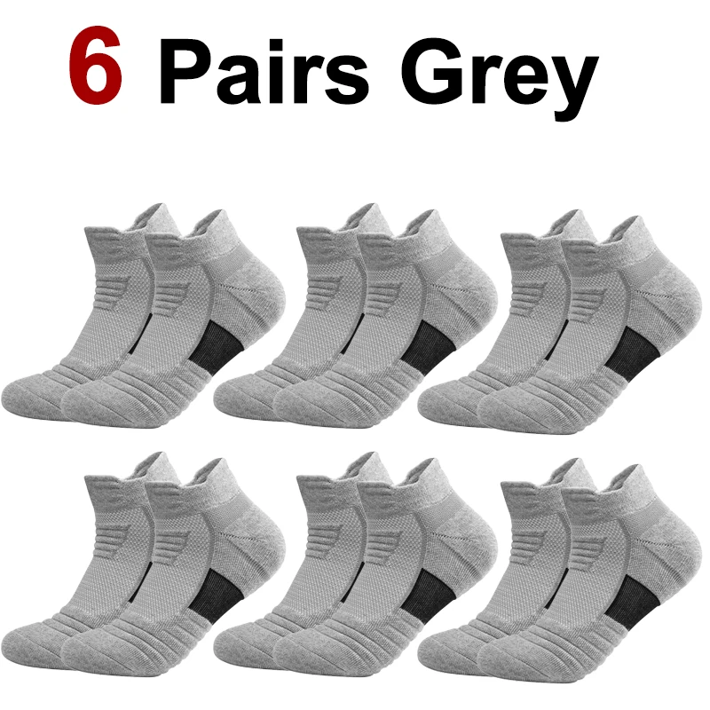 1/3/6 Paar geruchsresistente, gestrickte Frottee-Sportsocken für Herren, schweißabsorbierend, atmungsaktiv, langlebig, gepolstert, Lauf- und Basketballsocken
