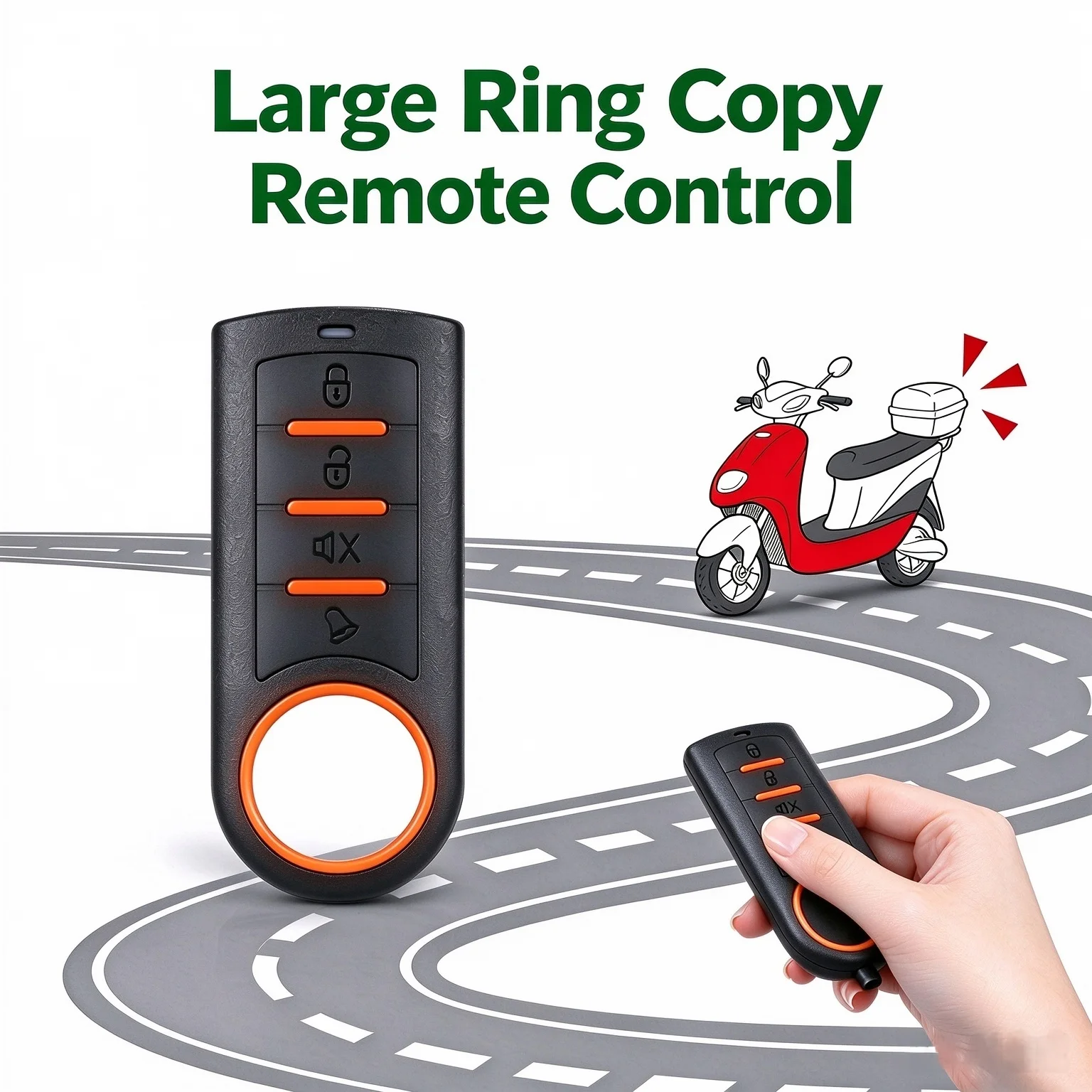 433MHz Cloner Garage Door Controls 4Keys RF Remote Control Garage Gates Universal Gate Remote Learning Fixed Code Key 433.92MHz