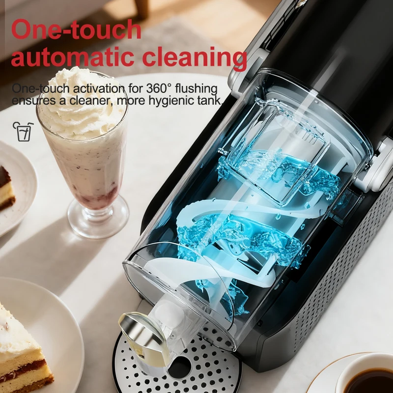 ماكينة طين، ماكينة صنع مشروبات Fro-Zen الاحترافية سعة 2 لتر، 5 برامج محددة مسبقًا وتحكم مستقل في درجة الحرارة، من أجل Frappes، Milkshake